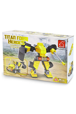 Kız Çocuk Oyuncak Erkek Çocuk Oyuncak Ausini Titan Heroes Hercules-1 82 Parça Eğitici Oyuncaklar