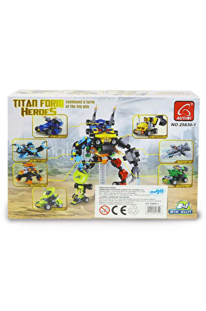 Kız Çocuk Oyuncak Erkek Çocuk Oyuncak Ausini Titan Heroes Hercules-1 82 Parça Eğitici Oyuncaklar
