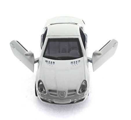 Eğitici Oyuncak Çek Bırak Mercedes Benzeri Beyaz Metal Araba Kız Erkek Çocuk Eğitici Eğitici Oyu