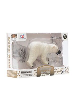 Kız Çocuk Oyuncak Erkek Çocuk Oyuncak Kutulu Model Figür Hayvan Kutup Ayısı Eğitici Oyuncaklar