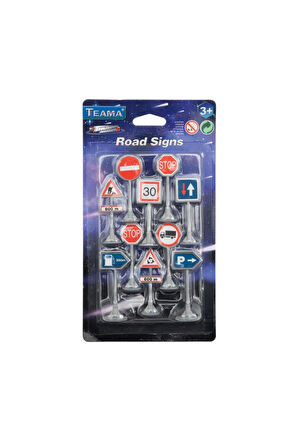 Kız Çocuk Oyuncak Erkek Çocuk Oyuncak 10 Parça Otoyol İşaret Levhaları Seti Eğitici Oyuncaklar