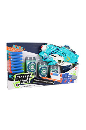 Kız Çocuk Oyuncak Erkek Çocuk Oyuncak Hedefli Dart Tabancası 23cm Eğitici Oyuncaklar