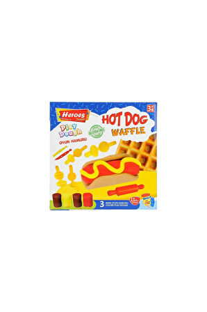 Kız Çocuk Oyuncak Erkek Çocuk Oyuncak ERN-584 Heroes Orta Kutulu Burger Oyun Hamuru Seti Eğitici Oyu