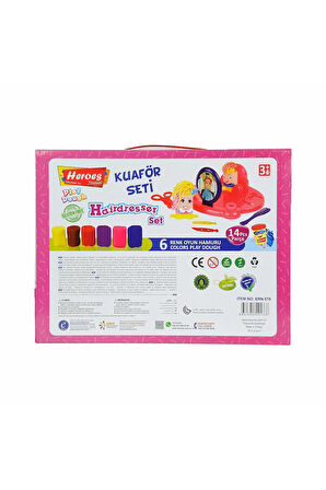 Kız Çocuk Oyuncak Erkek Çocuk Oyuncak ERN-576 Heroes Kuaför Oyun Hamuru Seti Eğitici Oyuncaklar