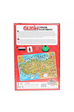 Kız Çocuk Oyuncak Erkek Çocuk Oyuncak 2290 Gezgin Türkiye İller Oyunu Eğitici Oyuncaklar