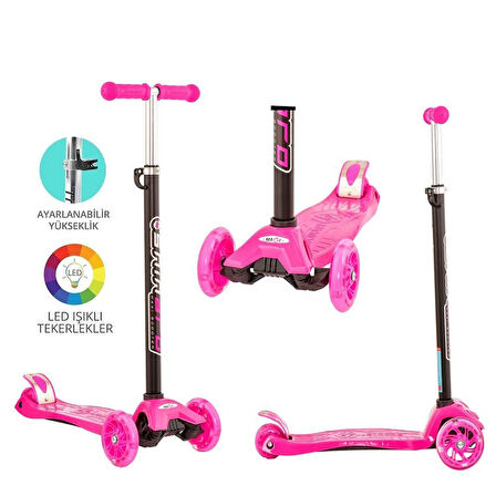 Eğitici Oyuncak Maxi Twist Işıklı Scooter Pembe - 82244 Kız Erkek Çocuk Eğiticil