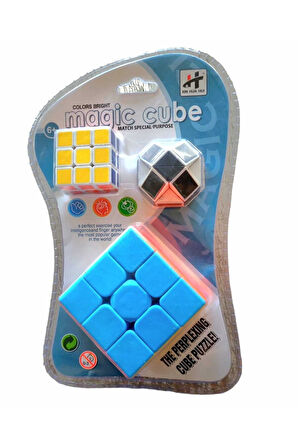 Eğitici Öğretici Çocuk Oyuncaklar Şekilden Şekile Giren Sihirli Yılan Zeka Küpü Snake Magic Cube 3 L