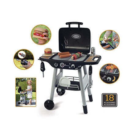 Öğretici Oyuncak 7600312001 Smoby, BBQ Grill - Barbekü / 3-8 yaş **OYUNCAK** Kız Erkek Çocuk Eğitici