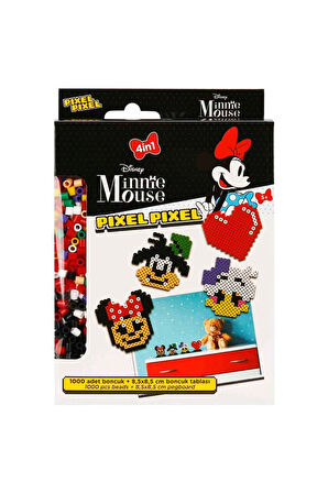 Kız Çocuk Oyuncak Erkek Çocuk Oyuncak 4in1 Minnie Mouse Pixel Pixel Boncuk Aktivite ve Oyuncak Seti