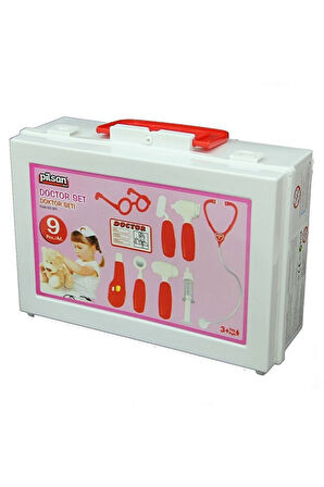 Kız Çocuk Oyuncak Erkek Çocuk Oyuncak Çantalı Doktor Seti Kırmızı Eğitici Oyuncaklar