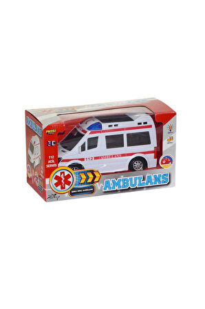 Kız Çocuk Oyuncak FAB 112 Sesli ve Işıklı Ambulans Erkek Çocuk Oyuncak Eğitici Oyuncaklar