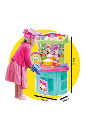 Kız Çocuk Oyuncak Erkek Çocuk Oyuncak Candy & Ken Şef Mutfak Set Eğitici Oyuncaklar