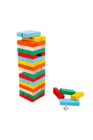 Kız Çocuk Oyuncak Erkek Çocuk Oyuncak Smile Games Renkli Denge Oyunu 54 Parça - S00002279 Eğitici Oy