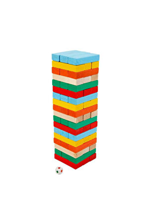 Kız Çocuk Oyuncak Erkek Çocuk Oyuncak Smile Games Renkli Denge Oyunu 54 Parça - S00002279 Eğitici Oy