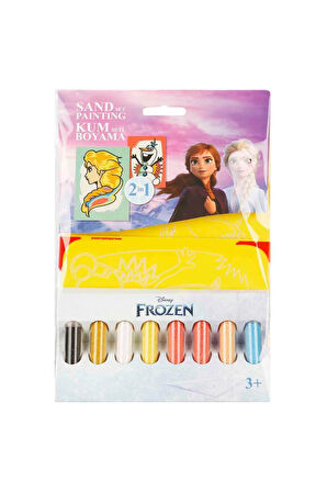 Kız Çocuk Oyuncak Erkek Çocuk Oyuncak 2in1 Frozen Kum Boyama Seti S00005170 Eğitici Oyuncaklar