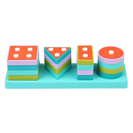 Eğitici Oyuncak 30890-LC Kanz, Geometrik Şekiller Kız Erkek Çocuk Eğitici