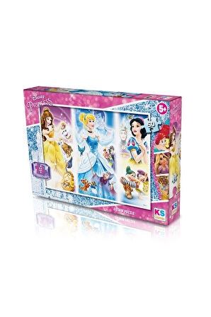 Kız Çocuk Oyuncak Erkek Çocuk Oyuncak PR709 Prenses 50 Parça Puzzle Eğitici Oyuncaklar