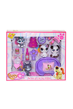 Kız Çocuk Oyuncak Erkek Çocuk Oyuncak CL2105ABC Puppy Club Köpekçik Oyun Seti Eğitici Oyuncaklar