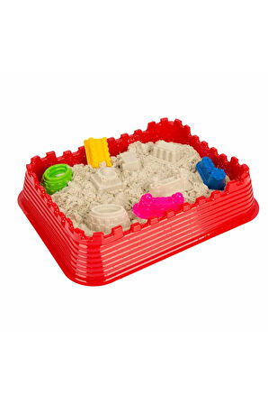 Kız Çocuk Oyuncak Erkek Çocuk Oyuncak Crafy Macera Kalesi Oyun Kumu Seti 8 Parça 1000 g Eğitici Oyun