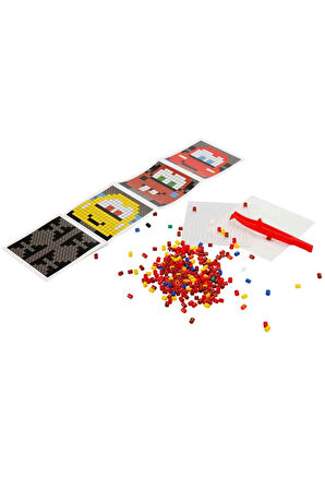 Kız Çocuk Oyuncak Erkek Çocuk Oyuncak 4in1 Cars Pixel Pixel Boncuk Aktivite ve Oyuncak Seti Eğitici