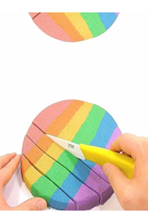 Eğitici Eğlenceli Çocuk Oyuncak Happy Kids Kinetik Kum - Kırmızı 500gr