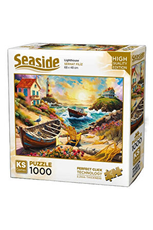 Kız Çocuk Oyuncak Erkek Çocuk Oyuncak KS Games Lighthouse Puzzle 1000 Parça 20805 Eğitici Oyuncaklar