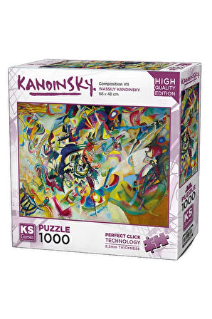 Kız Çocuk Oyuncak Erkek Çocuk Oyuncak KS Games Kandinsky: Composition VI Puzzle 1000 Parça 20742 Eği