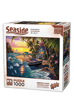 Kız Çocuk Oyuncak Erkek Çocuk Oyuncak KS Games Sunset Beach Puzzle 1000 Parça 20798 Eğitici Oyuncakl