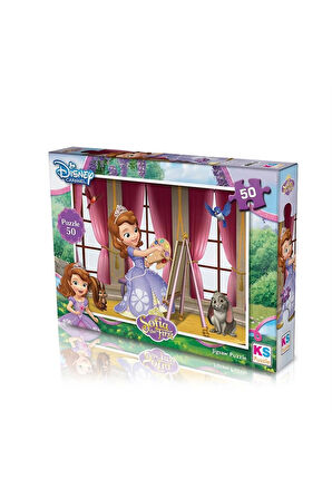 Kız Çocuk Oyuncak Erkek Çocuk Oyuncak Ks Games Sofia Puzzle 50 Parça SF.709 Eğitici Oyuncaklar