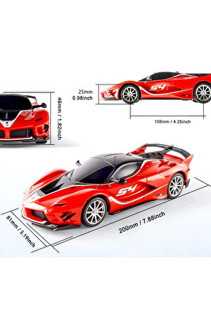 Kız Çocuk Oyuncak Erkek Çocuk Oyuncak 1:24 Ferrari FXX K Evo Uzaktan Kumandalı Araba Eğitici Oyuncak