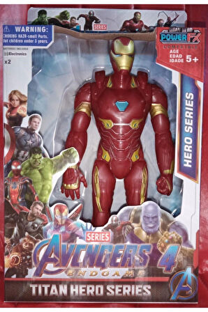 Eğitici Öğretici Çocuk Oyuncaklar Avengers Ironman Oyuncak Işıklı Sesli Figür Oyuncak Ironman Karakt
