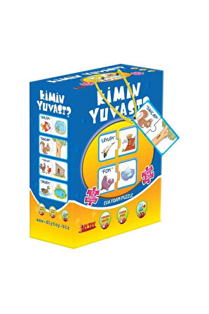 Kız Çocuk Oyuncak Erkek Çocuk Oyuncak 8513 DıyToy 2 Lİ KİMİN YUVASI KUTULU Eğitici Oyuncaklar