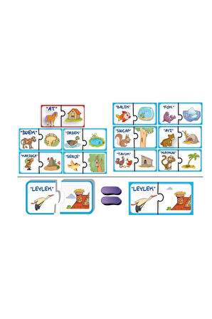 Kız Çocuk Oyuncak Erkek Çocuk Oyuncak 8513 DıyToy 2 Lİ KİMİN YUVASI KUTULU Eğitici Oyuncaklar