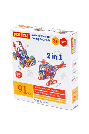 Kız Çocuk Oyuncak Erkek Çocuk Oyuncak Tasarım Parçası Mucit 91 Parça Kutuda 72986 Eğitici Oyuncaklar