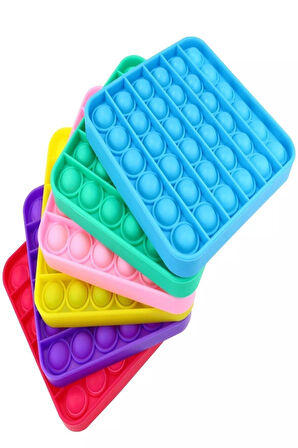 Eğitici Öğretici Çocuk Oyuncaklar 6Adet Özel Karma Renk Duyusal Stres Oyuncak Transparan Renkler