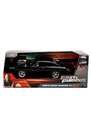 Kız Çocuk Oyuncak Erkek Çocuk Oyuncak 6492 1:16 Fast & Furious Dom’s Dodge Charger R/T USB Şarjlı Uz
