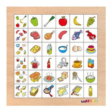 Eğlenceli Oyuncak CS-7020/27 Chiva, Resimleri Şekille, Sırala, Sayma 7021-7022-7027 Kız Erkek Çocuk Eğitici Öğretici O