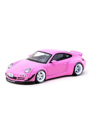 Kız Çocuk Oyuncak Erkek Çocuk Oyuncak Tarmac Works 1/64 RWB 997 Pink Eğitici Oyuncaklar