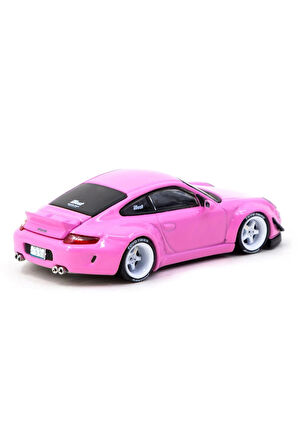 Kız Çocuk Oyuncak Erkek Çocuk Oyuncak Tarmac Works 1/64 RWB 997 Pink Eğitici Oyuncaklar