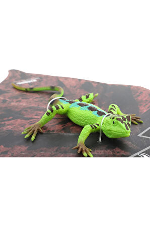 Kız Çocuk Oyuncak Erkek Çocuk Oyuncak Strech Yeşil Leopar Desenli Kertenkele Eğitici Oyuncaklar