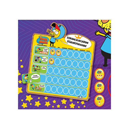 Eğlenceli Oyuncak CHV-102049 Chiva Sorumluluk Takvimi Kız Erkek Çocuk Eğitici