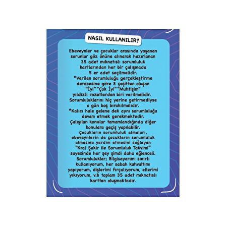 Eğlenceli Oyuncak CHV-102049 Chiva Sorumluluk Takvimi Kız Erkek Çocuk Eğitici