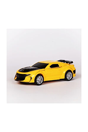 Eğitici Öğretici Çocuk Oyuncaklar Transforms Robota Dönüşen Çek Bırak Araba Sarı