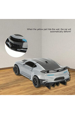 Eğitici Öğretici Çocuk Oyuncaklar Transforms Robota Dönüşen Çek Bırak Araba Sarı