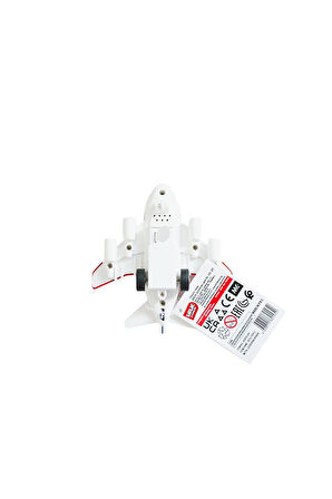 Kız Çocuk Oyuncak Erkek Çocuk Oyuncak XG879-209 Sesli Işıklı Metal Çek Bırak Uçak -Birliktoys Eğitic