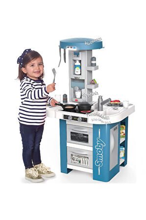 Kız Çocuk Oyuncak Erkek Çocuk Oyuncak Smoby Kitchen Tech Edition Mutfak Seti 7600311052 Eğitici Oyun