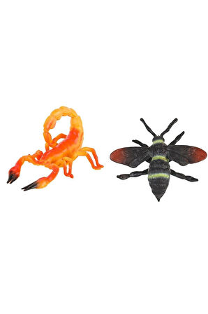 Kız Çocuk Oyuncak Erkek Çocuk Oyuncak A8273-714K-4 Böcekler 6 Parça Hayvan Seti -Asya Oyuncak Eğitic