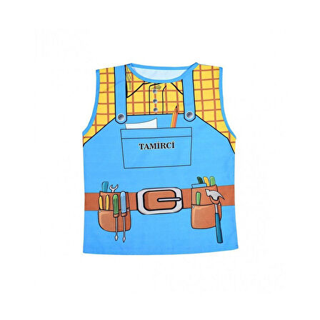 Eğlenceli Oyuncak AND-5115 Tamirci Kostümü Kız Erkek Çocuk Eğitici