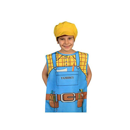 Eğlenceli Oyuncak AND-5115 Tamirci Kostümü Kız Erkek Çocuk Eğitici