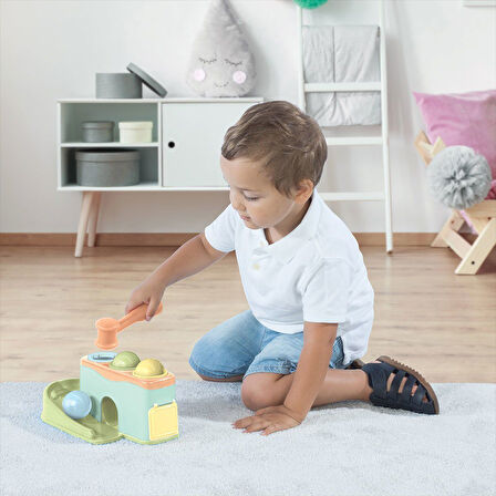 Kız Erkek Çocuk Oyuncak 5164 Eğitici Top Yuvarlama Blokları XL -Dolu Oyuncak Kız Erkek Çocuk Eğitici Eği